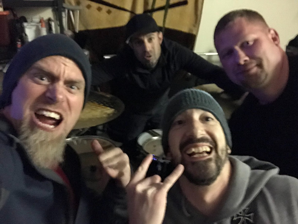 Afiction band - From Left: Charlie Barnes Bass, Joshua Cabe Johnson Vox, Chris Jalowiec Guitar, Jason Lory Drums