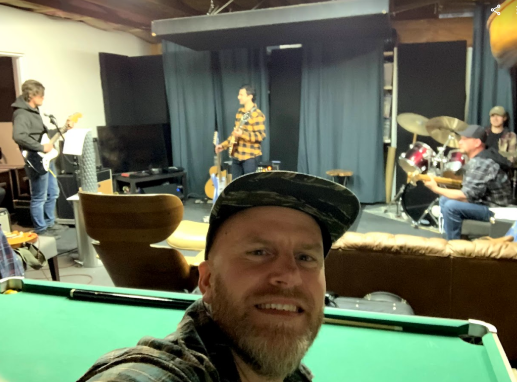 Joshua Cabe Johnson with the band Something Like That